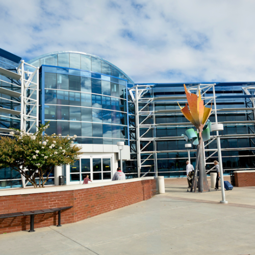 Entrance to the Roanoke Blacksburg Regional Airport