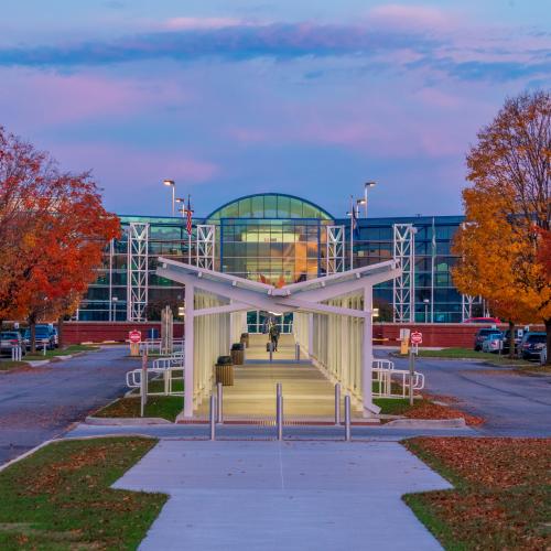The main building at the Roanoke Blacksburg Regional Airport.